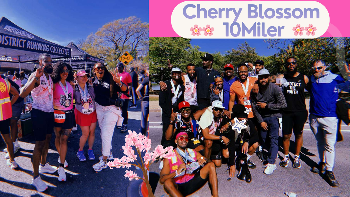 Let's DMV group at the Cherry Blossom 10K